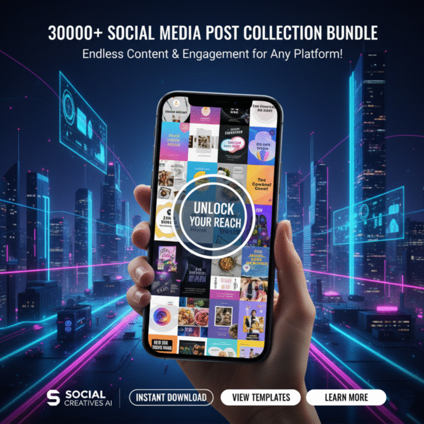 30000+ DFY Social Media Post Bundle | Ready-to-Use Templates for ...