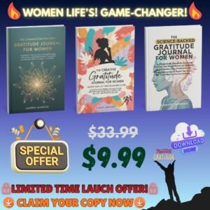 women 3 in 1 gratitude journal